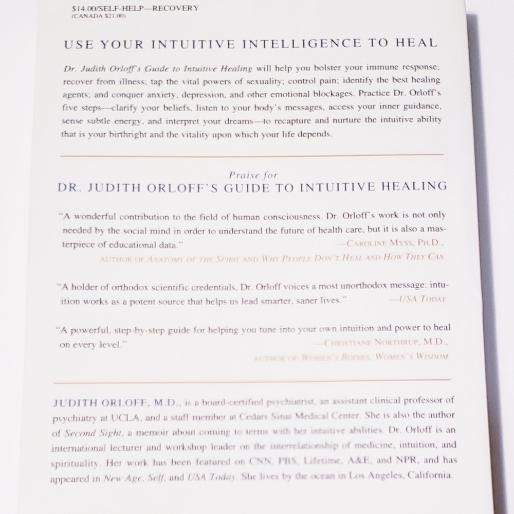 INTUTIVE HEALING by Judith Orloff M.D. - Picture 2 of 2